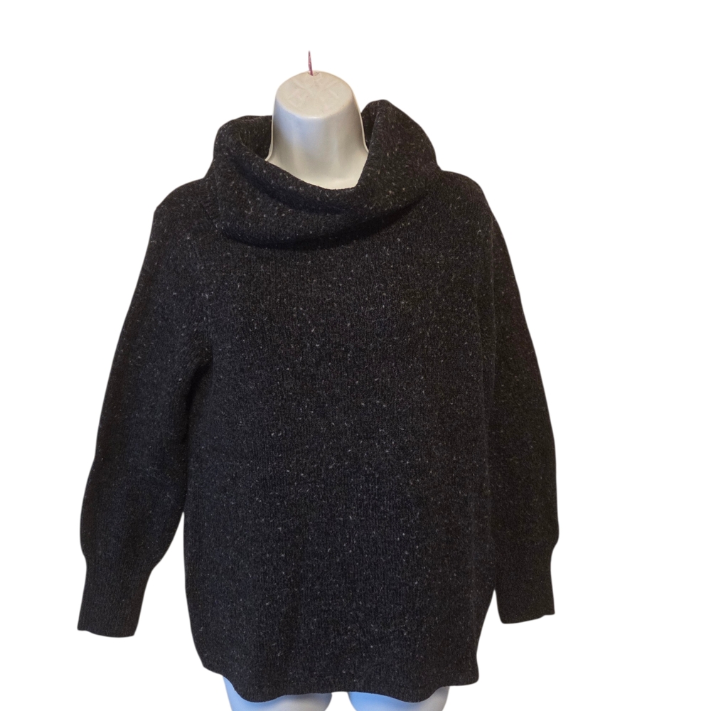 DKNY Dark Gray Turtleneck Sweater - Picture 2 of 7